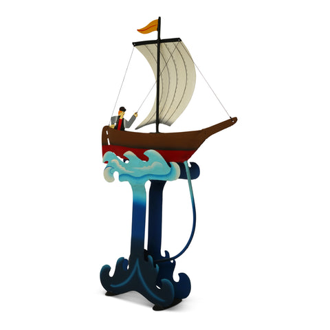 OSCILLANTE BARCA A VELA TM044 AUTHENTIC MODELS MULTICOLOR