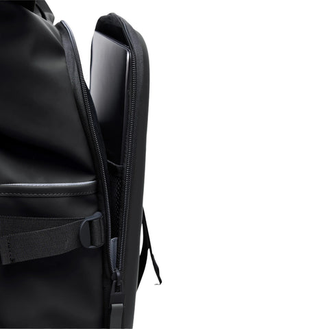 TEXEL GEFORMTE RUCKSACKTASCHE 13430 SCHWARZ RAINS