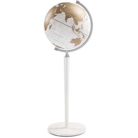 ZOFFOLI WHITE VASCO DE GAMA WORLD GLOBAL, DURCHMESSER 40 CM, WEISS/GOLD