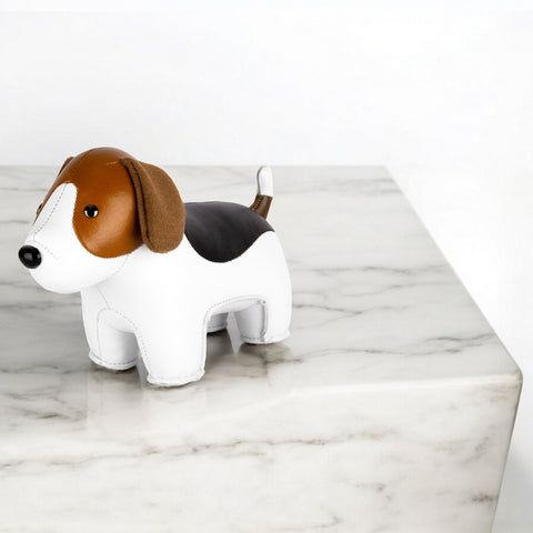 PAPERWEIGHT BEAGLE WHITE & TAN 0,25KG ZUNY