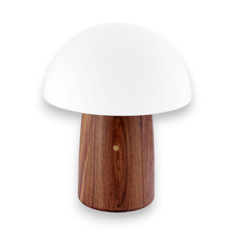 ALICE MUSHROOM LAMP LARGE NATURAL WALNUT WOOD GINGKO ART. G022WT1 MULTICOLOR