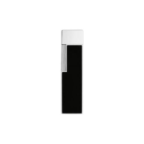 ST DUPONT TWIGGY FEUERZEUG SCHWARZ LACKIERT CHROM 03001