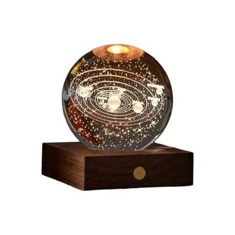 AMBER CRYSTAL LIGHT 3D LASER SOLAR SYSTEM ART. G025SO MULTICOLOR
