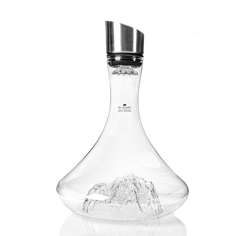 DECANTER TOPOGRAPHIC MONTE BIANCO TOPO-C-B ALASKAN MAKER TRANSPARENT