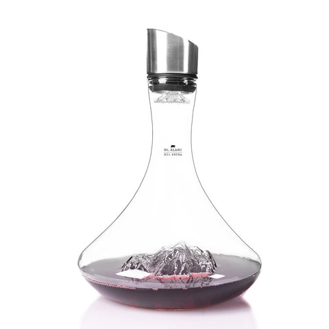 DECANTER TOPOGRAPHIC MONTE BIANCO TOPO-C-B ALASKAN MAKER TRANSPARENT