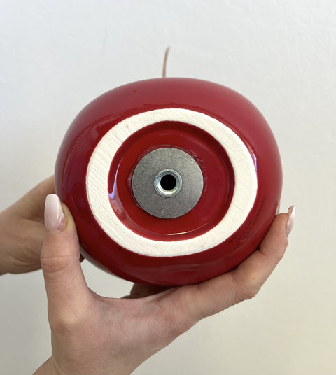 GEGIA ROSSA GRANDE KINTSUGI CM 19 ART 2572 CERAMICHE CRESCENTINI RED