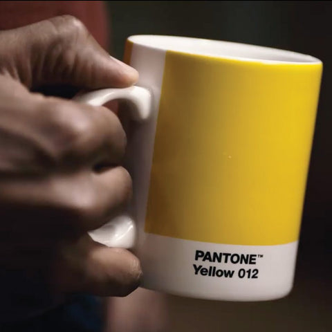 TAZZA PANTONE MUG 101030012 COPENHAGEN DESIGN YELLOW