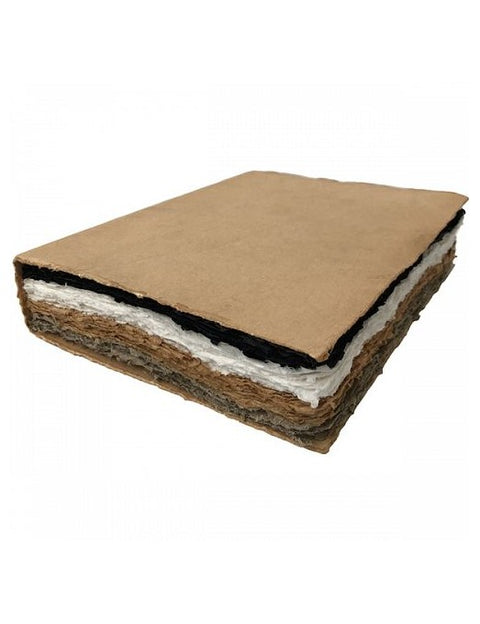 QUADERNO 18X24 CARTA DI COTONE TERRA LAMALI BROWN