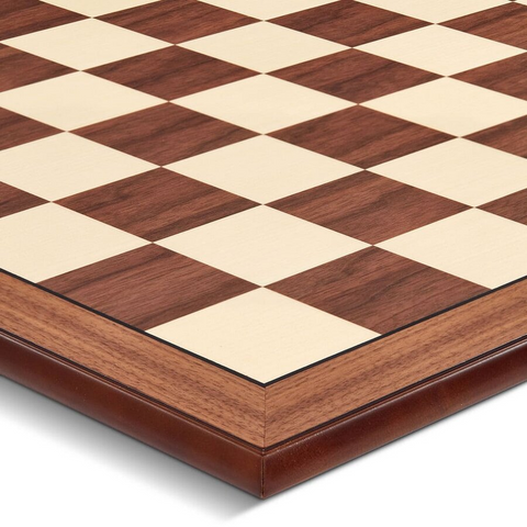 SCACCHIERA NOCE ACERO 52 CM BORDO ARROTONDATO 804555 DAL NEGRO WOOD