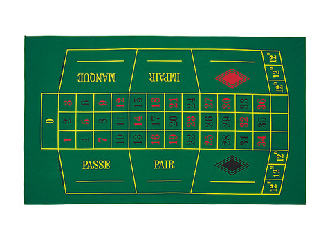 FRANZÖSISCHER ROULETTE-TEPPICH 90X130 CM 810021 DAL NEGRO GRÜN
