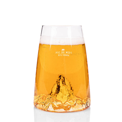 TOPOGRAPHIC BICCH LONG DRINK PC.D.MIDI ART. TOPO-VD-PM ALASKAN MAKER TRANSPARENT