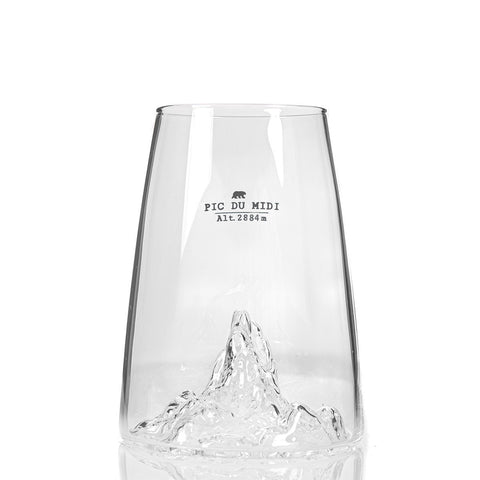 TOPOGRAPHIC BICCH LONG DRINK PC.D.MIDI ART. TOPO-VD-PM ALASKAN MAKER TRANSPARENT