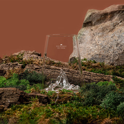 TOPOGRAPHIC BICCH LONG DRINK PC.D.MIDI ART. TOPO-VD-PM ALASKAN MAKER TRANSPARENT