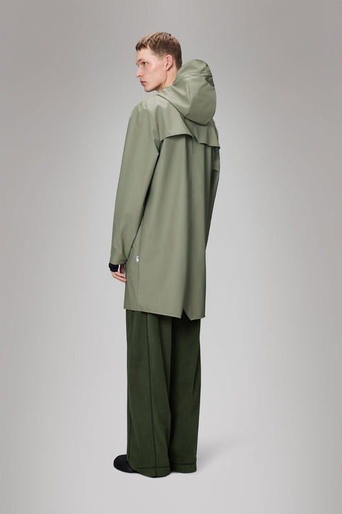IMPERMEABILE LONG JACKET M W3 12020 RAINS DRIFT GREEN