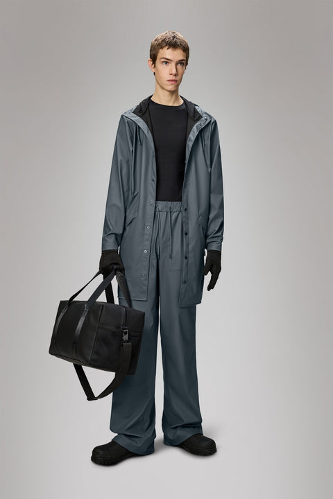 IMPERMEABILE LONG JACKET S W3 12020 RAINS LAGOON BLUE