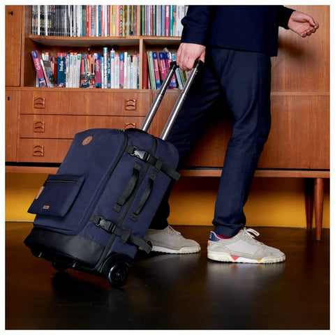 TROLLEY SOFT SUITCASE 52X35X25 REYKJAVIK CABAIA BLUE