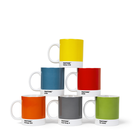 TAZZA PANTONE MUG 101030012 COPENHAGEN DESIGN YELLOW