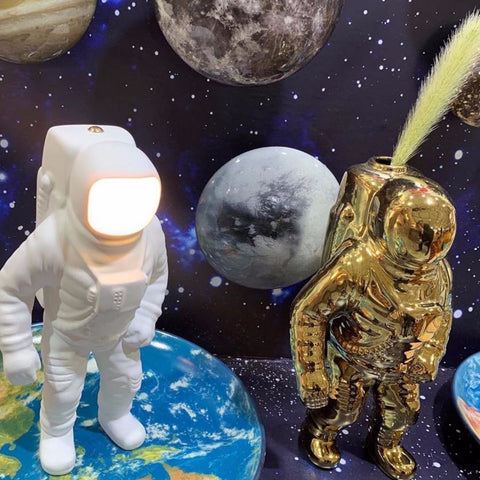 SELETTI WIEDERAUFLADBARE LED-HARZLAMPE COSMIC 10939 WEISS