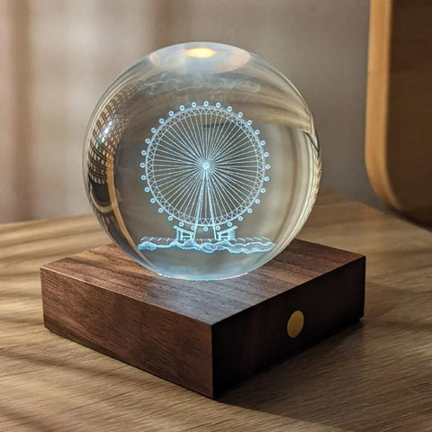 AMBER CRYSTAL LIGHT 3D LASER FERRIS WHEEL MULTICOLOR GINGKO