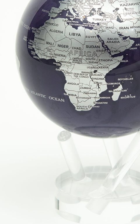 MAPPAMONDO 6" SILVER AND PURPLE MG-6-ISP