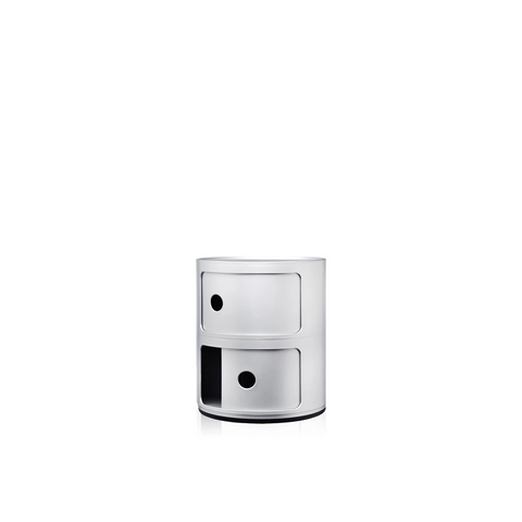 MODULAR NACHTTISCH 2 ELEMENTE 04966SI KARTELL SILBER
