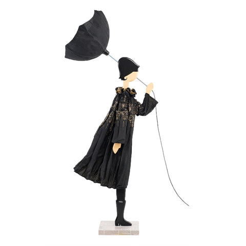 Big Dress Genevieve Lampe mit schwarzem Lampenschirm, Skitso Black