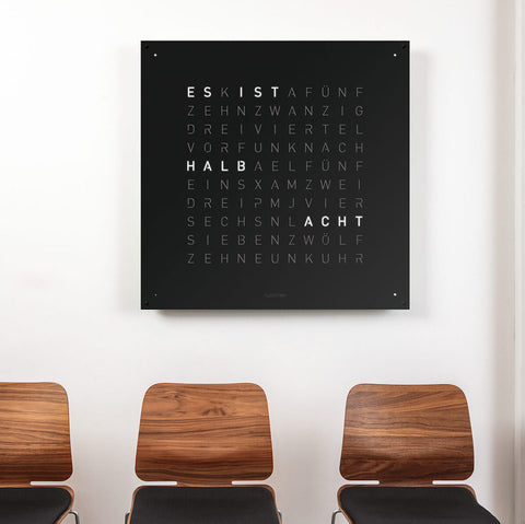 QLOCKTWO LARGE BLACK PEPPER 90X90