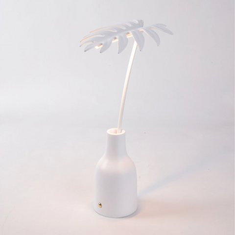 LAMPADA TAVOLO SELETTI LEAF LIGHT STELLOU 17,5X14X36 CM 09024 WHITE