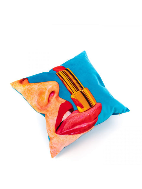 CUSCINO TOILETPAPER 50X50 TONGUE 02333 SELETTI MULTICOLOR