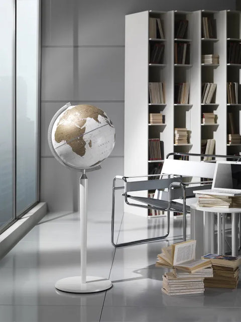 MAPPAMONDO VASCO DE GAMA BIANCO/ORO DIAM 40 CM ZOFFOLI WHITE