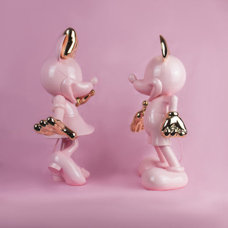 MICKEY WELCOME PASTEL PINK & ROSE GOLD 30CM ART. DISST03002PRSOR LEBLON DELIENNE PINK