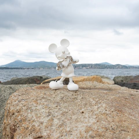 SCULPTURE MICKEY WITH LOVE WHITE & SILVER DISST03003KHBC LEBLON DELIENNE WHITE