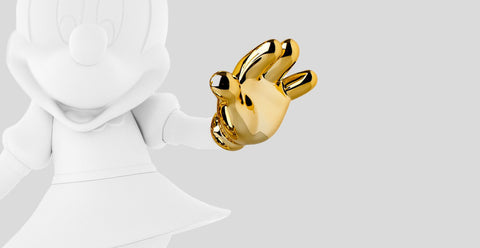 MINNIE WELCOME WHITE AND GOLD 31CM ART. DISST03102MABCOR LEBLON DELIENNE WHITE
