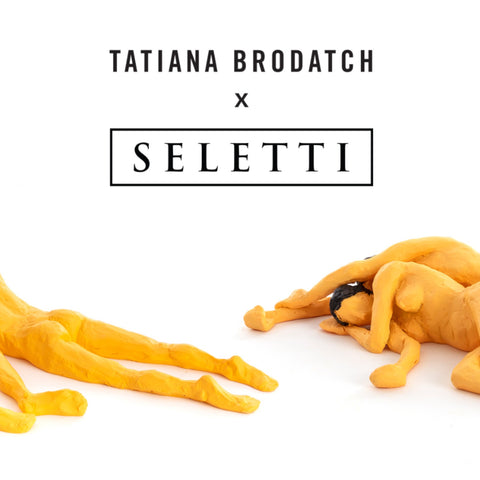 SET 2 STATUETTEN AUS HARZ LIEBE IST EIN VERB LÖFFEL 09001 SELETTI