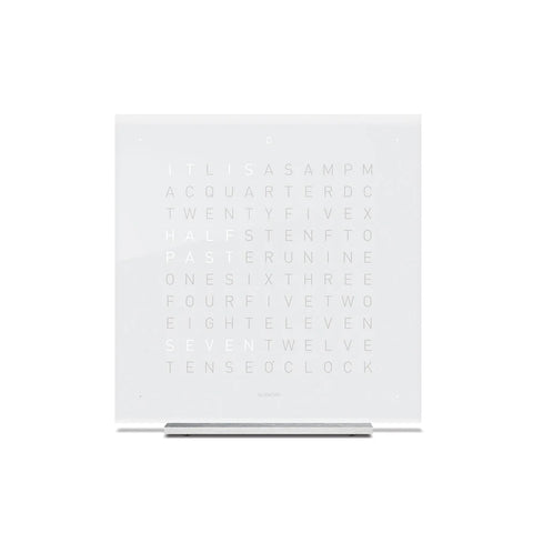 QLOCKTWO TOUCH 13,5X13,5 CM WEISS