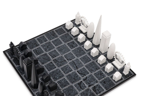 SCACCHI SKYLINE ACRYLIC LONDON EDITION (WITH LONDON MAP BOARD) 050 BLACK