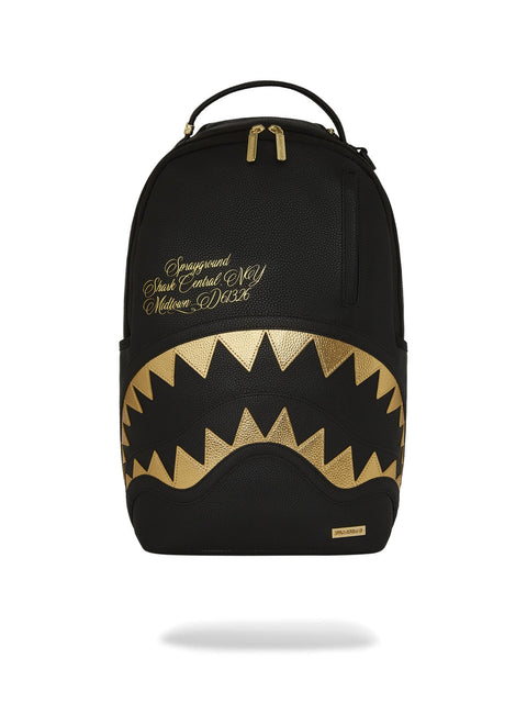 SHARK CENTRAL GOLD DLXSV BACKPACK 910B7166NSZ SPRAYGROUND BLACK
