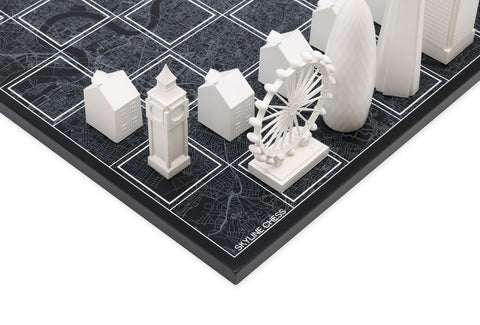 SCACCHI SKYLINE ACRYLIC LONDON EDITION (WITH LONDON MAP BOARD) 050 BLACK