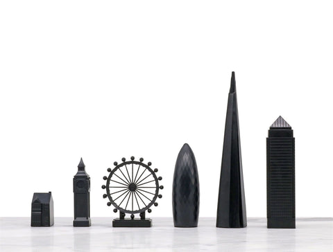 SCACCHI SKYLINE ACRYLIC LONDON EDITION (WITH LONDON MAP BOARD) 050 BLACK