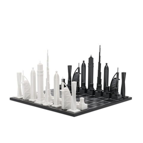 SCACCHI SKYLINE ACRYLIC DUBAI EDITION (WITH DUBAI MAP BOARD) SKU.970 BLACK