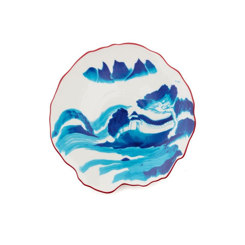 PIATTO DESSERT CLASSIC ON ACID Cm.21 h.2,4-MELTING LANDSCAPE ART.11233 SELETTI