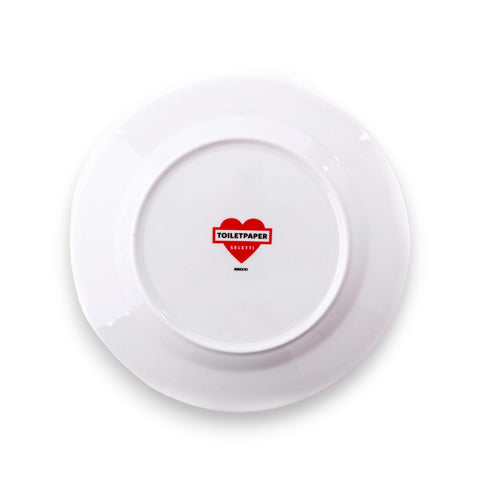 Porzellanteller Toilettenpapier 27 cm Kätzchen Art. 16915 Seletti