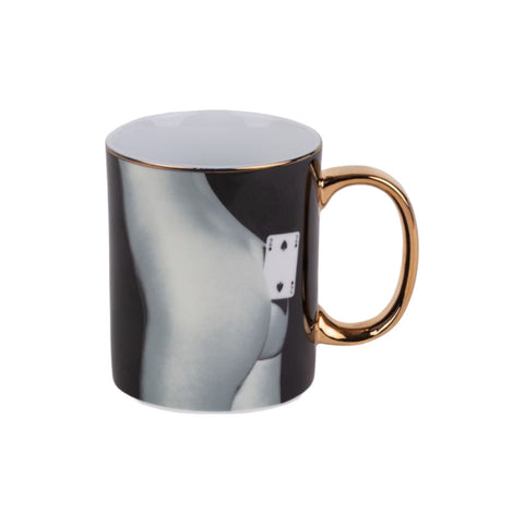 TAZZA PORCELLANA TOILETPAPER HOME SPADES ART 17222 SELETTI