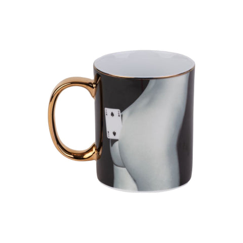 TAZZA PORCELLANA TOILETPAPER HOME SPADES ART 17222 SELETTI