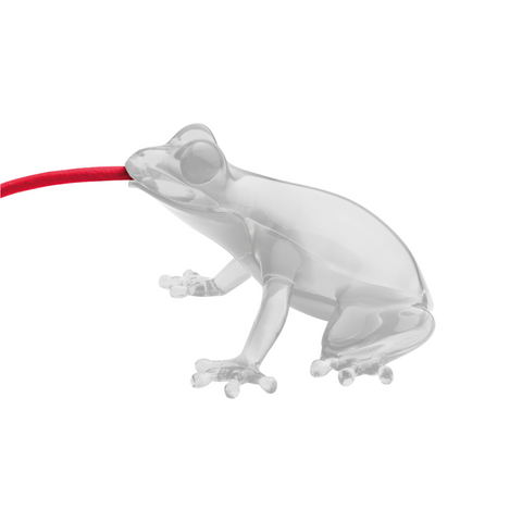 LAMPADA HUNGRY FROG OPAL QEEBOO WHITE