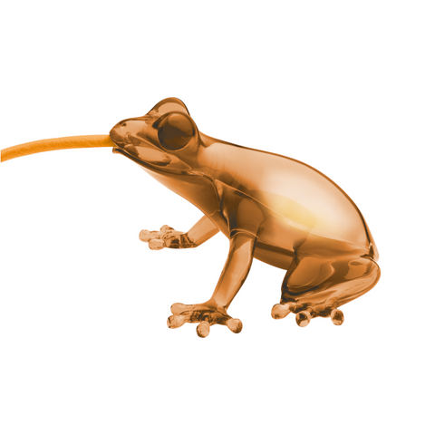 HUNGRY FROG AMBER QEEBOO ORANGE LAMP