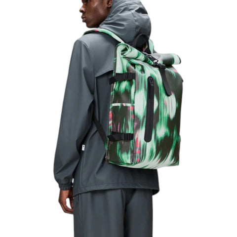 ROLLTOP RUCKSACK LARGE W3 14590 RAINS BLUR MULTICOLOR RUCKSACK