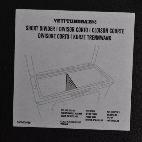 TUNDRA 35&45 SHORT DIVIDER V2 ART. 20090010011 YETI