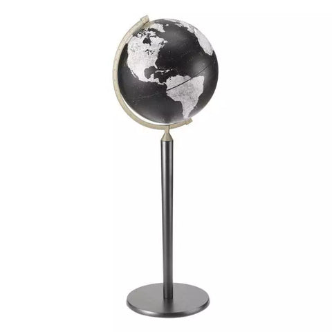MAPPAMONDO VASCO DE GAMA MARMO DIAM 40 CM ZOFFOLI BLACK