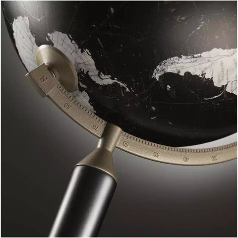 MAPPAMONDO VASCO DE GAMA MARMO DIAM 40 CM ZOFFOLI BLACK